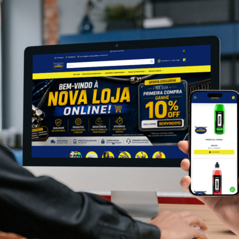 Solução<br> <em>Autopeças</em> E-commerce